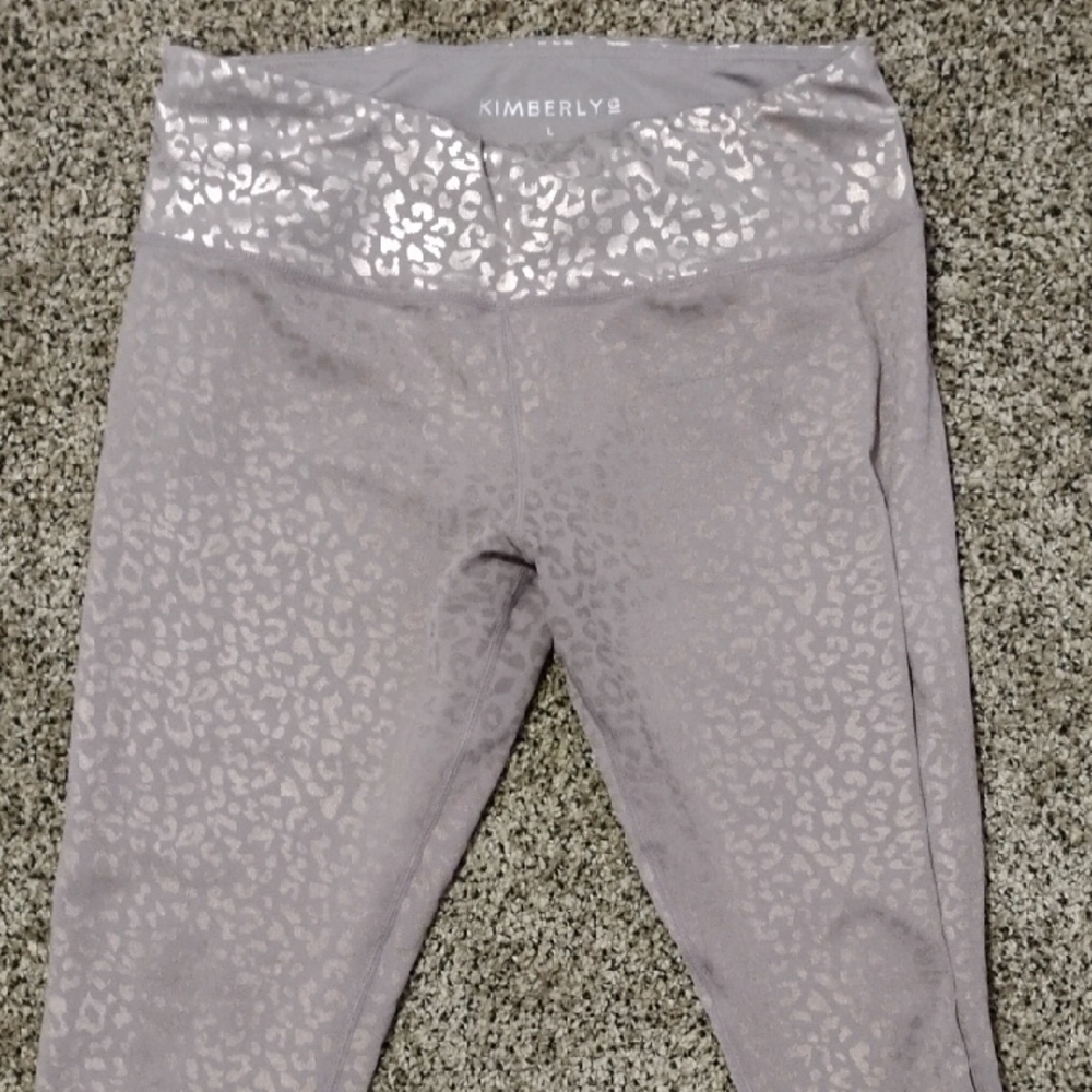 Kimberly Gray Leopard Print Leggings